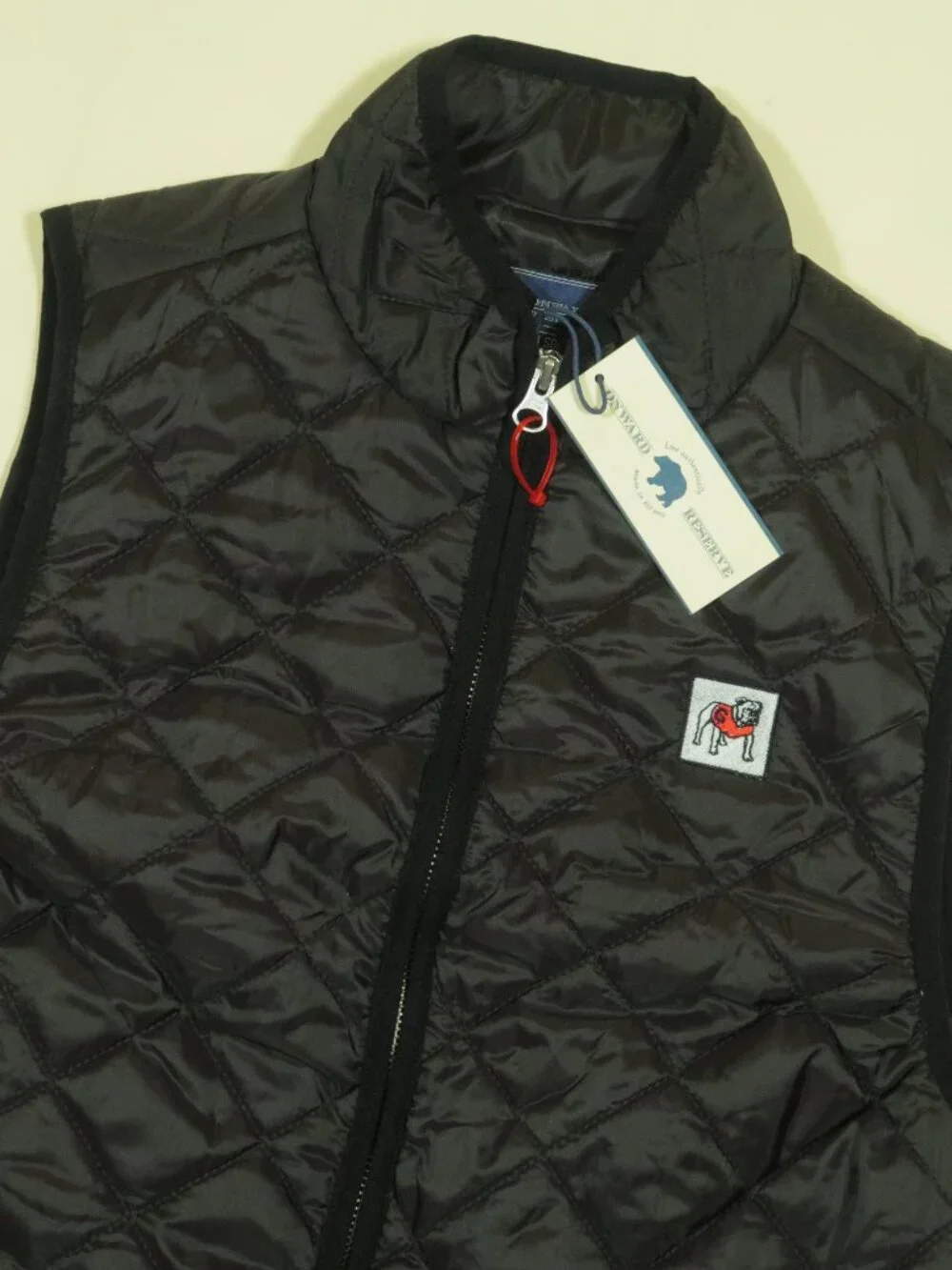 Onward Reserve Georgia Bulldogs Magill Society Vest Womens M Black Gilet New